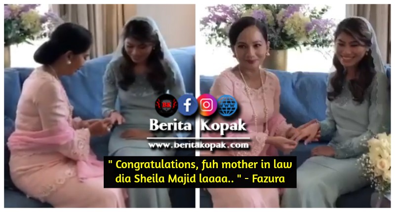 Congratulations, fuh mother in law dia Sheila Majid laaaa.. ” - Fazura